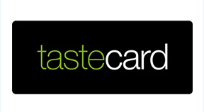 Tastecard logo.